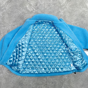 Manteau Sherpa d'extérieur en polaire Sherpa vintage de haute qualité avec logo personnalisé d'OEM veste Letterman universitaire en polaire Sherpa à fermeture éclair complète - Product Image 5