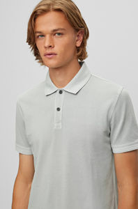 เสื้อโปโลผู้ชายแขนสั้นผ้าคอตตอนโพลีเอสเตอร์แห้งเร็วเสื้อผ้าแนวสตรีทแบบลำลองสำหรับ2025 - Product Image 4