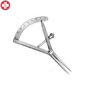 Castro Viejo Bone Gauge Curved 90mm Instrumento de implante dental Rango de medición 0 40mm Herramienta quirúrgica - Product Image 4