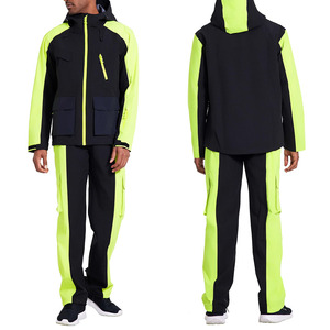 Veste de randonnée imperméable à manches longues respirante avec logo personnalisé à coupe décontractée pour hommes - Product Image 2