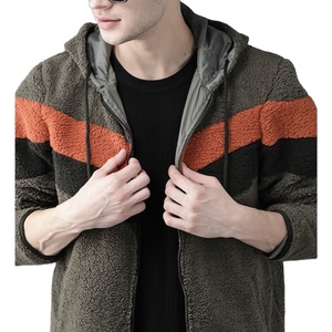 Blouson bombardier 2 en 1 en laine et coton de qualité supérieure Blouson bombardier léger à capuche pour hommes Blousons à bas prix - Product Image 2
