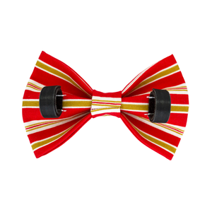 레드 화이트 골드 개 나비 넥타이 도매 크리스마스 애완 동물 액세서리 목걸이 리드 하네스에 대한 멋진 줄무늬 조정 가능한 나비 넥타이 - Product Image 5