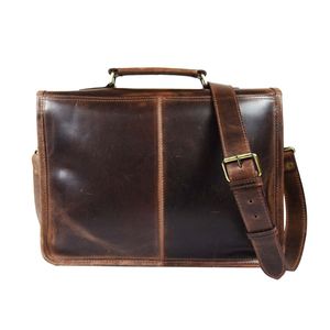 World Craft Impex Handcrafted 100% Sacoche pour ordinateur portable en cuir de buffle de qualité pure - Product Image 2