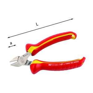 Alicates de Corte Diagonal USAG 1000V para Corte de Precisión en Diversas Aplicaciones - Product Image 1