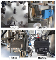 Machine de remplissage et de scellage de tubes en plastique pour sauce moutarde, scelleuse ultrasonique avec remplisseur automatique