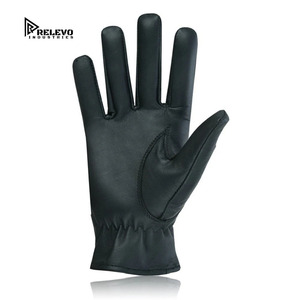 Gants de conduite pour hommes en cuir de chèvre, gants habillés en cuir véritable doux pour la vente en gros - Product Image 6