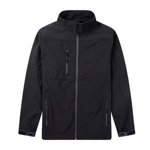 Hot Sale High Quality Reversible Stand Collar Zipper Soft Shell Jacket Lightweight <b>Camping</b> Waterproof <b>Windbreaker</b> for Men - Product Image 1