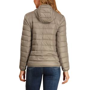 Chaqueta acolchada duradera para exteriores, diseño de mujer con forro transpirable, chaqueta de invierno con cremallera acolchada de talla grande para mujer - Product Image 6