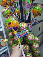 Top Giant Lollipop Multi Colored Hard Plastic Stick With Mini Fruity Candy And Sweet Marshmallows In Bag
