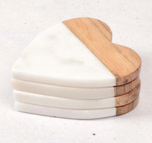 Wooden <b>Drink</b> <b>Coasters</b> Wood Table <b>Coaster</b> Enlay Fish Symbol for Tea Cups Coffee Mugs Beer Cans Bar & Water Glasses by AYAANS - Product Image 4