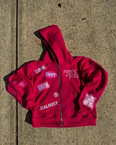 Meilleure vente de sweat à capuche zippé pour femme de qualité supérieure vêtements de rue brodés respirants directs d'usine pour l'hiver - Product Image 5