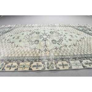 พรมวินเทจขนาด 5.3x9.1 ฟุต, พรม, พรมสีเขียวสไตล์ตะวันตกเฉียงใต้ทำจากขนสัตว์ - Product Image 3