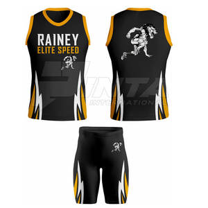 Ropa juvenil Uniforme de pista transpirable Logotipo personalizado Uniforme de pista de tamaño adulto - Product Image 4