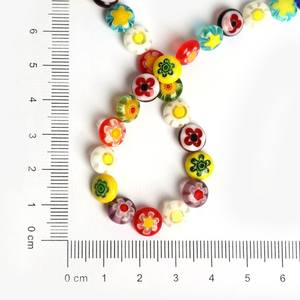 Perles de verre colorées Millefiori Murano 6mm 8mm 10mm pièce plate pour la fabrication de bijoux perles au chalumeau en cristal - Product Image 3