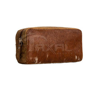 Meilleures ventes de cas de taches de cheveux de peau de vache avec fermeture à glissière nouveau design fabriqué en usine - Product Image 6