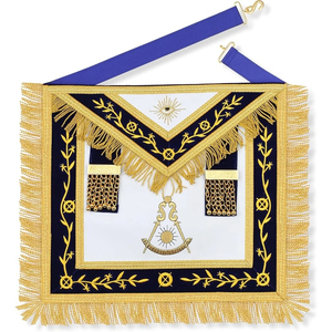 Insignia masónica de puntada fina con diseño personalizado y reverso con pin, perfecta para ropa de moda, uniformes y accesorios. - Product Image 4