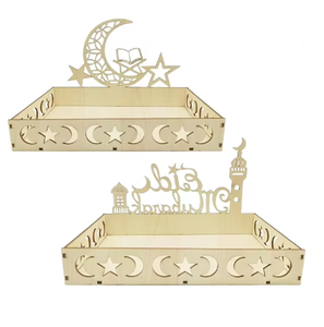 Décoration Ramadan Kareem en métal et acrylique noir enduit Kraft World - Durable et réutilisable pour la décoration de la maison en journée et en soirée - Product Image 3