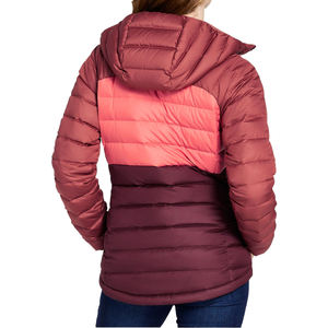 Veste d'hiver à capuche légère compressible pour femmes Logo personnalisé OEM broderie rembourrée vers le bas bombardier mode de rue - Product Image 5