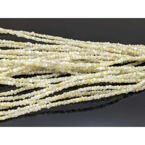 100% Natural <b>Light</b> Yellow Uncut Diamond Bead Loose <b>Cube</b> Diamonds - Product Image 3