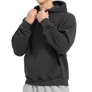 Sudadera con capucha de gran tamaño de invierno de algodón pesado transpirable de alta calidad, sudaderas Unisex, sudaderas con capucha personalizadas, bolsillo para hombres - Product Image 1