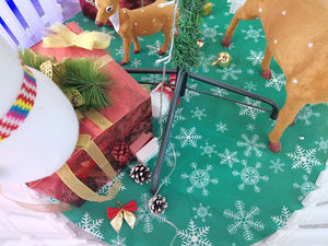 Falda para árbol de Navidad, diseño redondo elegante para cubrir la base del árbol, decoración navideña para interiores del hogar, suave, acogedora y festiva. - Product Image 5