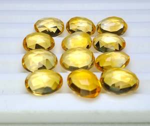 Citrine naturelle jaune de forme ovale 4x6mm, pierre précieuse pour la fabrication de bijoux - Product Image 2