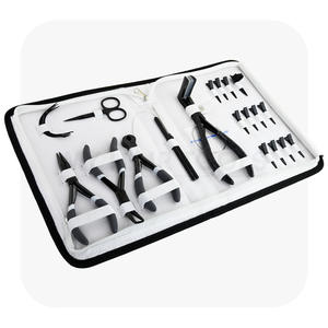 Hair Extension Pliers Kit With <strong>hook</strong> <strong>Loop</strong> Tool Weft Sewing needle Alligator clips Hairdressing scissor Styling clips Salon tools - Product Image 1