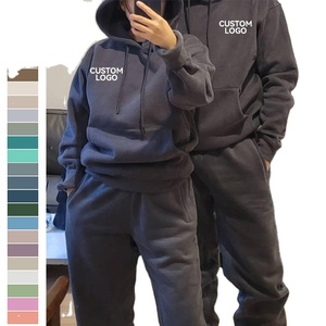 Sudaderas con capucha y chándal para hombre, chándales de lana de algodón 100% de Pakistán, conjunto de chándal con estampado personalizado para correr - Product Image 2