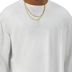 Camiseta 100% algodón de manga completa de Color sólido, camiseta de Color personalizado de nueva llegada, mangas completas para hombre, camisetas de precio de venta caliente - Product Image 3
