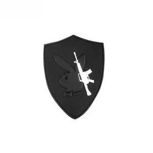 Patch en PVC haute visibilité, tissu sergé, patchs personnalisés en feutre à boucle et crochets, patchs en caoutchouc, patchs ronds souples en PVC 3D, patchs en PVC uniques en forme de cœur et de rectangle - Product Image 4