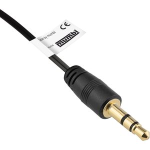Cavo Audio Avvolgibile Mumbi 23491 II con Rivestimento in PVC, da Jack 3.5 mm a Jack 3.5 mm, Nero a Spirale - Product Image 4