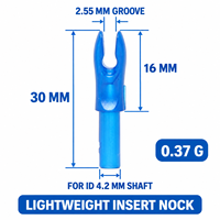 Tir à l'arc en plastique flèche insérer encoches composé arc classique chasse tir bricolage flèche encoches pour ID4.2mm flèche arbre bricolage accessoires