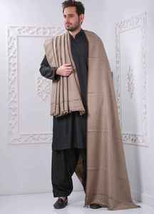 Men Wool <b>Shawl</b> Soft Warm Breathable Winter Traditional Classic Solid Color 300g <b>Wrap</b> for Ethnic Wear - Product Image 5