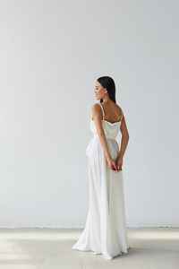 Alta calidad precio más bajo blanco bohemio largo Maxi vestido vacaciones de verano rayón largo cuello en V con cinturón vestidos largos de mujer - Product Image 2