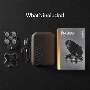 Afeitadora de Cabeza con Cinco Cuchillas Rotatorias, Resistente al Agua IPX7, para Hombres Calvos, Carga Inalámbrica USB C, Compatible con Viajes, con Bloqueo, para RV - Product Image 2