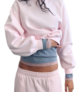 Vente à l'exportation Jogger rose clair pour femmes Pantalon doux et confortable pour la journée disponible à un prix abordable - Product Image 4