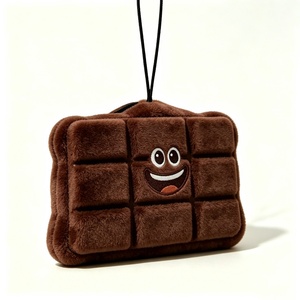 Customized <b>Chocolate</b> <b>Bar</b> Plush Pouch ,<b>Chocolate</b> Shaped Plush Coin Purse, Food Themed Plush Zipper Bag - Product Image 1