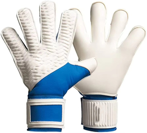 Gants de gardien de but de football de haute qualité 2025 % Latex imperméable avec sangle de poignet réglable pour entraînement en plein air unisexe - Product Image 3
