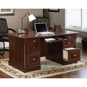 Escritorio Ejecutivo en Forma de L Panaghia DESK-0052, Estación de Trabajo para Computadora de Oficina con Marco Metálico Rectangular - Product Image 5