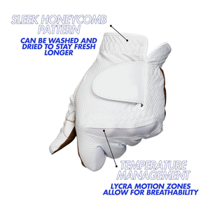 Gants de golf lavables d'été sur mesure hommes pour golfeur gants de golf lavables tous temps main gauche en peau de mouton - Product Image 3