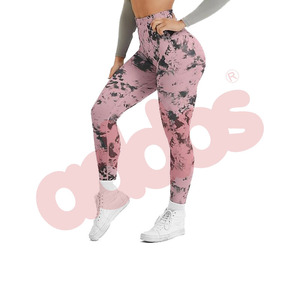 Jada-Mallas de Entrenamiento para Mujer, Pantalones de Yoga con Diseño de Cintura Alta y Decoración de Malla, sin Costuras - Product Image 4