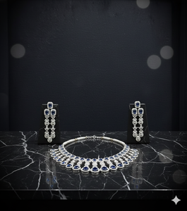 Ensemble de collier et de boucles d'oreilles de mariée de qualité supérieure pour femmes, bijoux de mode pour mariage et soirée, haute qualité, traditionnel - Product Image 4