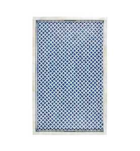 Plateau d'incrustation d'os personnalisé exquis inspiré de l'artisanat artistique arabe fait à la main parfait pour le style de maison haut de gamme et les cadeaux du Ramadan - Product Image 3