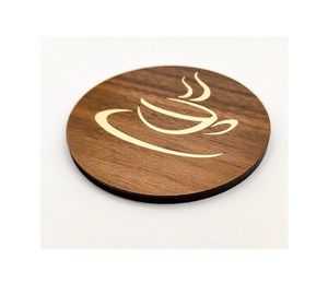 Ensemble de sous-verres en bois fait à la main Design antique avec plateau de service de tasse à thé royale Style rustique pour une utilisation en cuisine Bureau Maison de grande valeur - Product Image 4