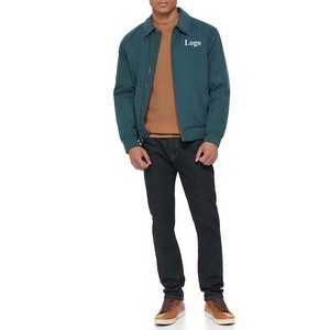 Chaquetas de hombre de calle principal de Pakistán, venta al por mayor, chaquetas estampadas de diseño OEM personalizadas baratas, chaquetas de bombardero de algodón y poliéster para hombre - Product Image 3