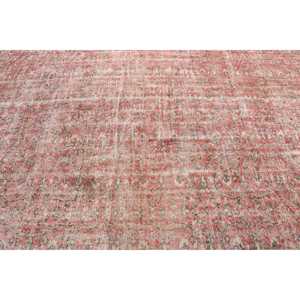 7x10,7 ft Rug, Vintage Turkish Oversize Rug, <b>Red</b> <b>Wool</b> Rug - Product Image 5