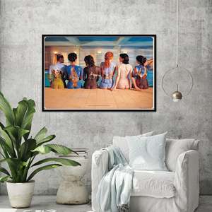 Póster de Estilo Moderno de Pink Floyd, Ilustraciones de Portadas de Álbumes Hechas de Papel - Product Image 1