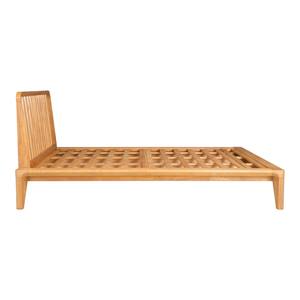 Estructura de Cama Moderna de Madera de Teca Sólida con Cabecera de Estilo Nórdico, Muebles de Dormitorio Duraderos en Tamaño King y Queen para Villa u Hotel - Product Image 2