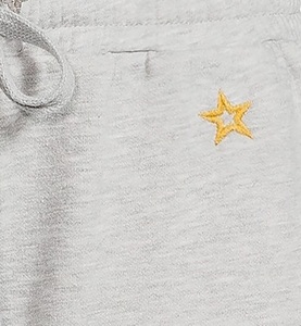 Pantalones de chándal para mujer, joggers teñidos grises informales con bordado de estrellas, joggers de calle hechos a medida - Product Image 6