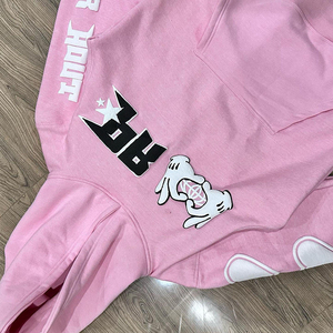 Sudadera con Capucha de Algodón de Punto Grueso con Estampado Completo y Cremallera Frontal para Mujer, Moda Urbana OEM, Invierno, Personalizada, Hecha en Pakistán - Product Image 5